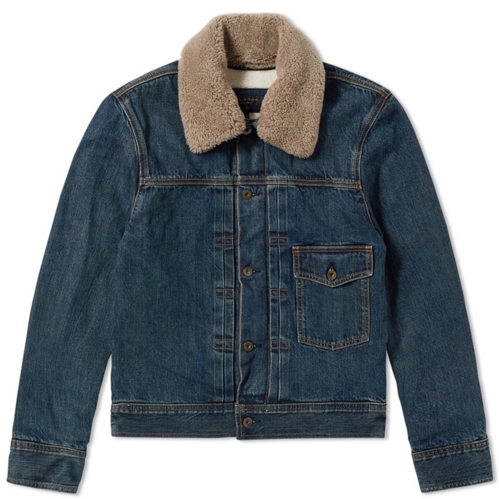 Rag & Bone Bartack Shearling Jacket